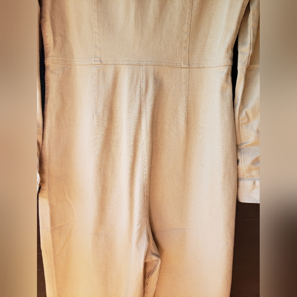 Jackson Rowe Cream / taupe zipper jumpsuit - Picture 8 of 13